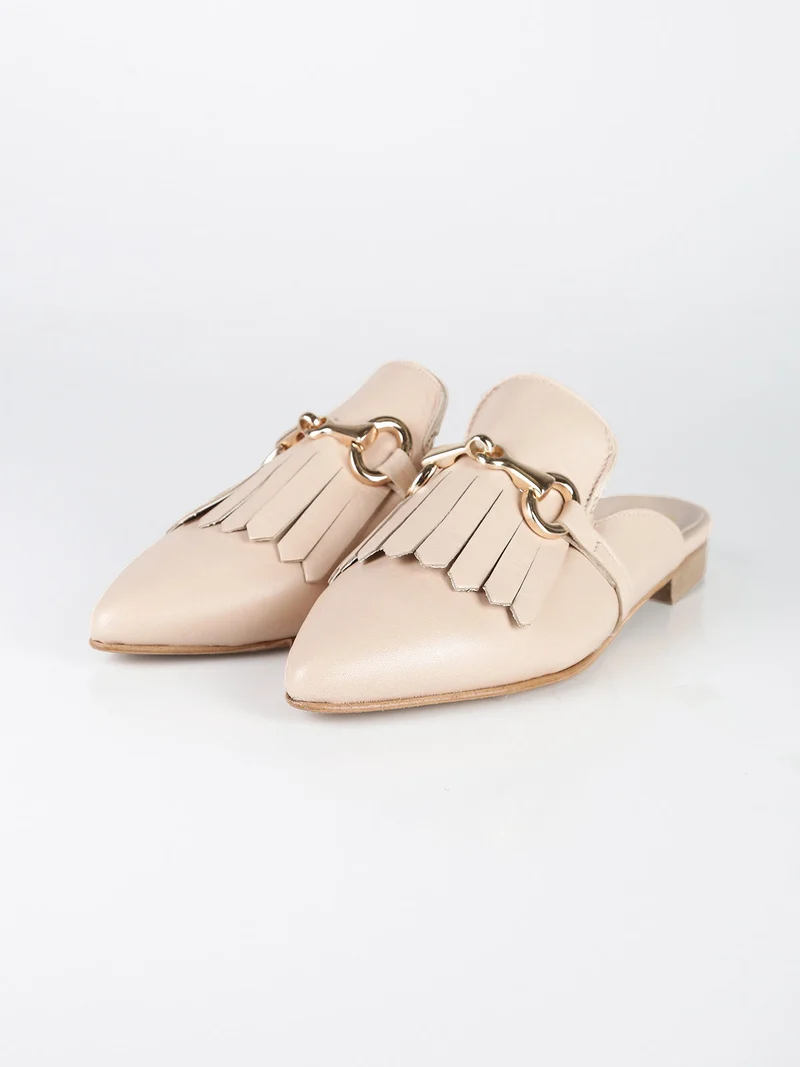 Sabot in pelle donna - nudo