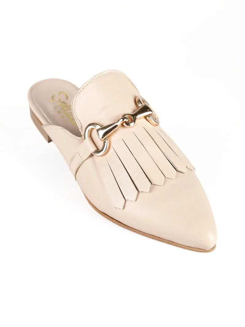 Sabot in pelle donna - nudo