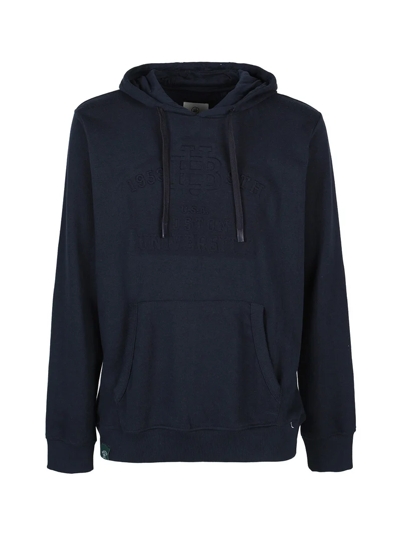 Felpa da uomo con cappuccio - blu scuro