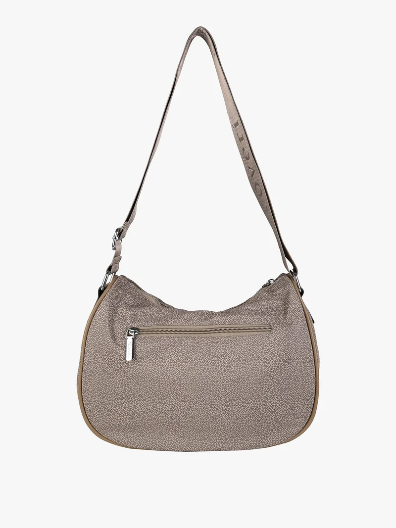 Borsa a tracolla da donna in nylon - taupe