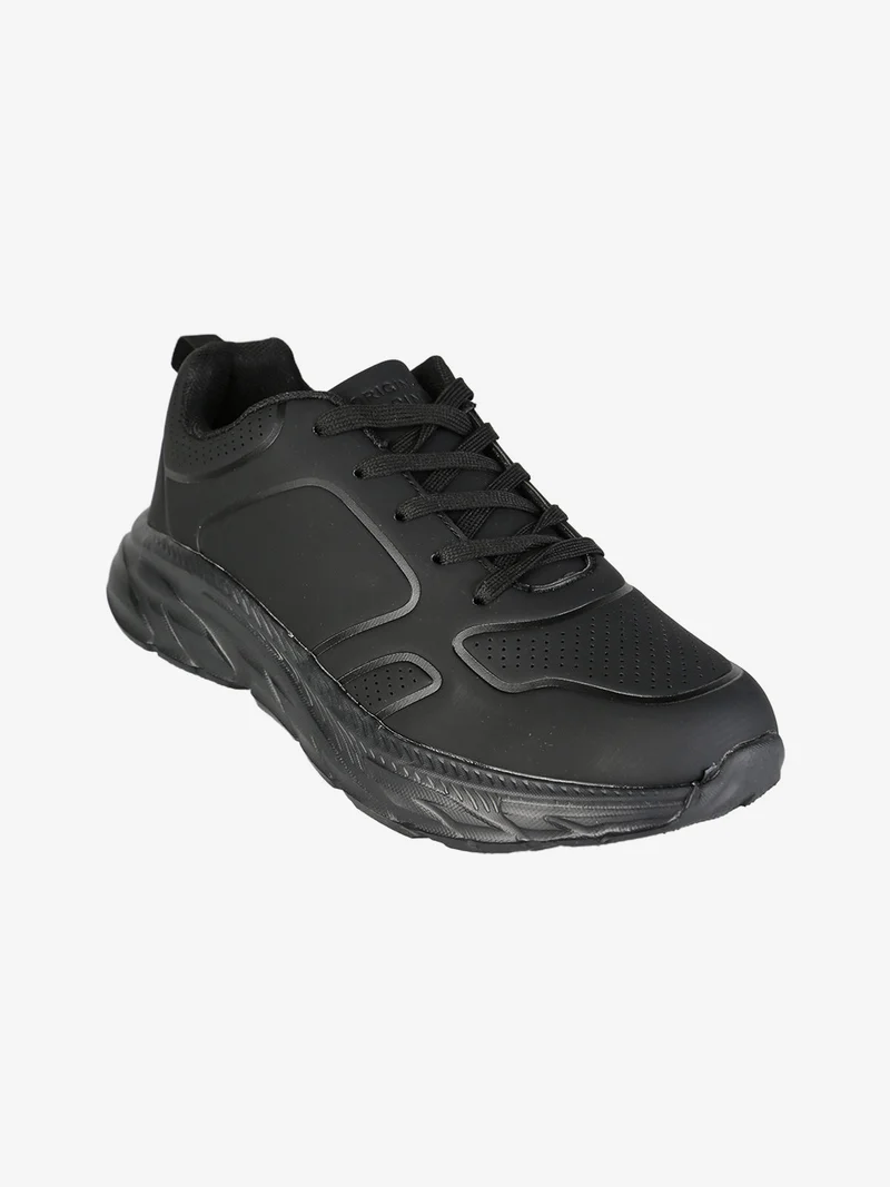 Sneakers donna stringate - nero