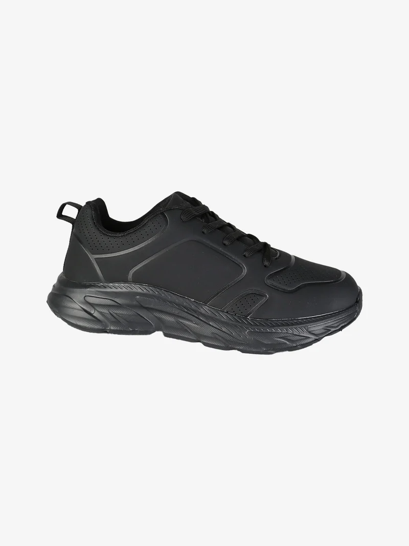 Sneakers donna stringate - nero