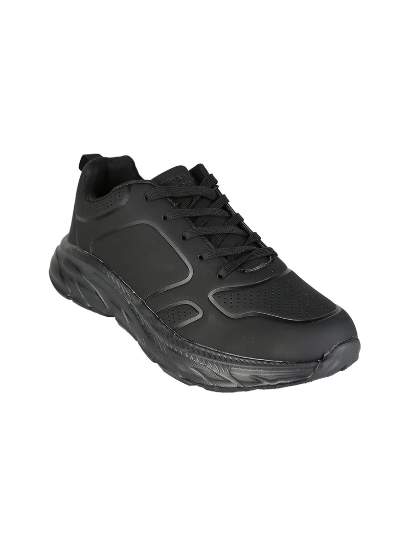 Sneakers donna stringate - nero