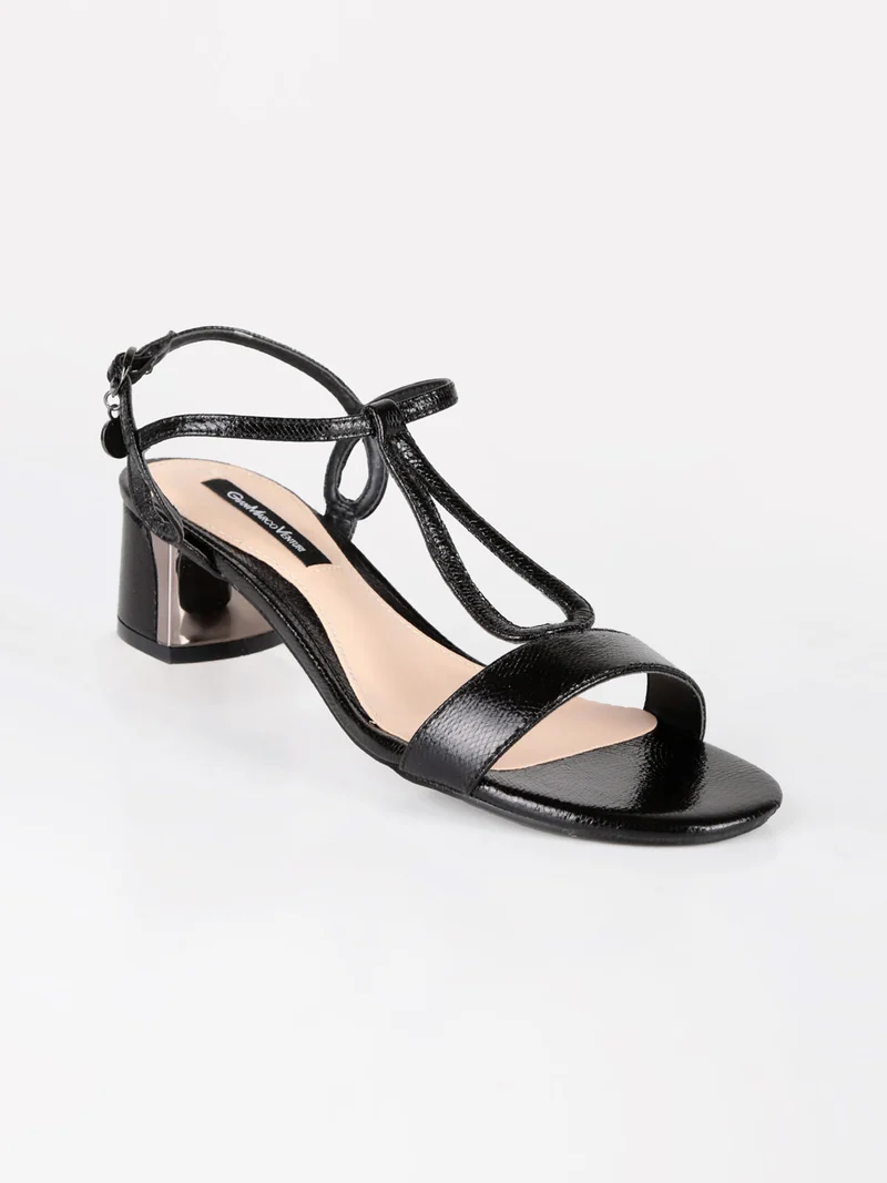 GianMarcoVenturi sandali donna con tacco - nero
