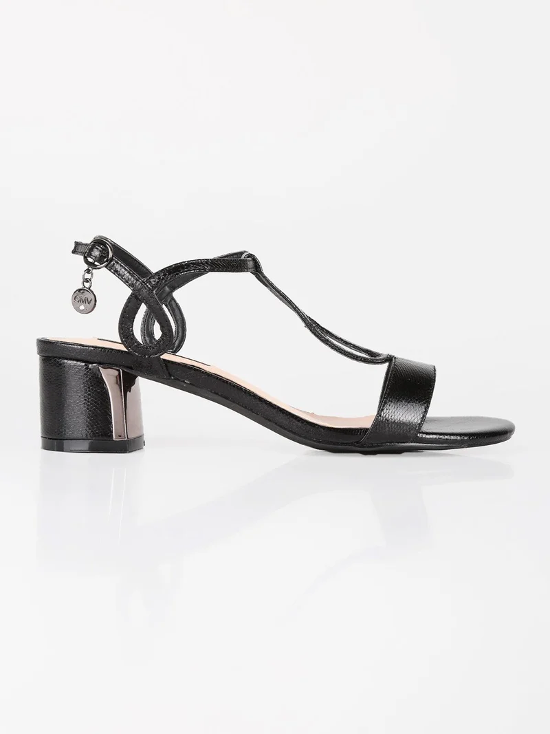 GianMarcoVenturi sandali donna con tacco - nero