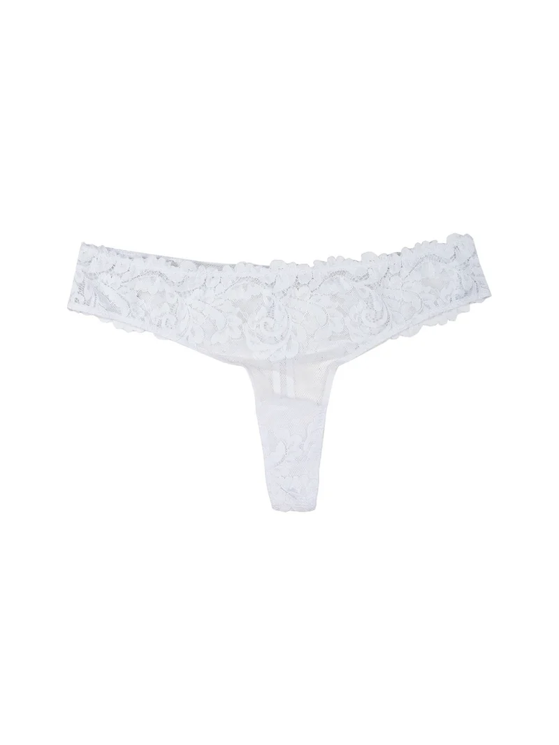 Perizoma donna in pizzo - bianco