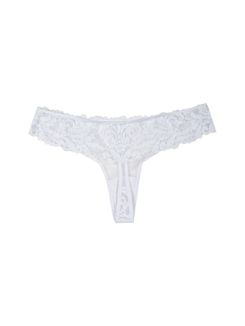 Perizoma donna in pizzo - bianco