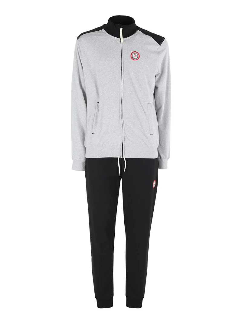 Tuta sportiva da uomo con zip intera - grigio