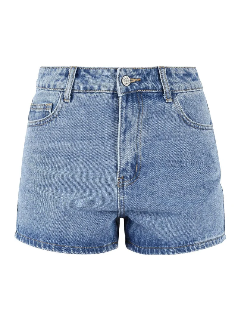 Shorts di jeans a vita alta - jeans