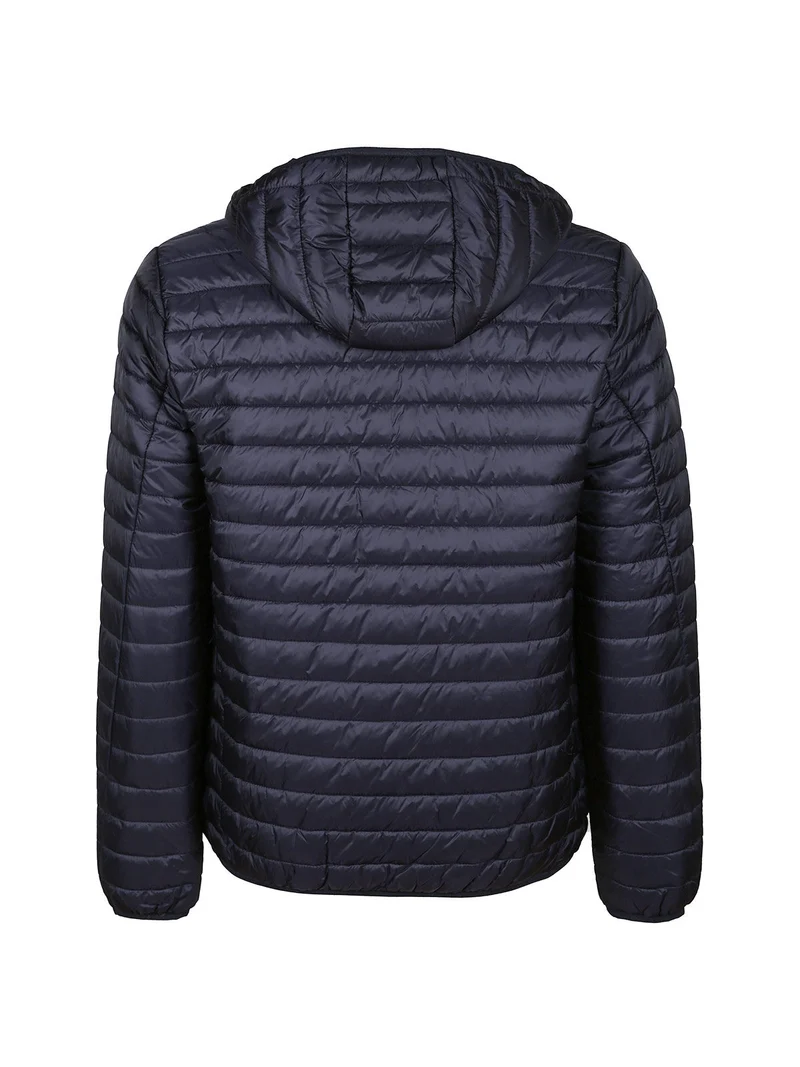 Giubbino trapuntato da uomo con cappuccio - blu scuro