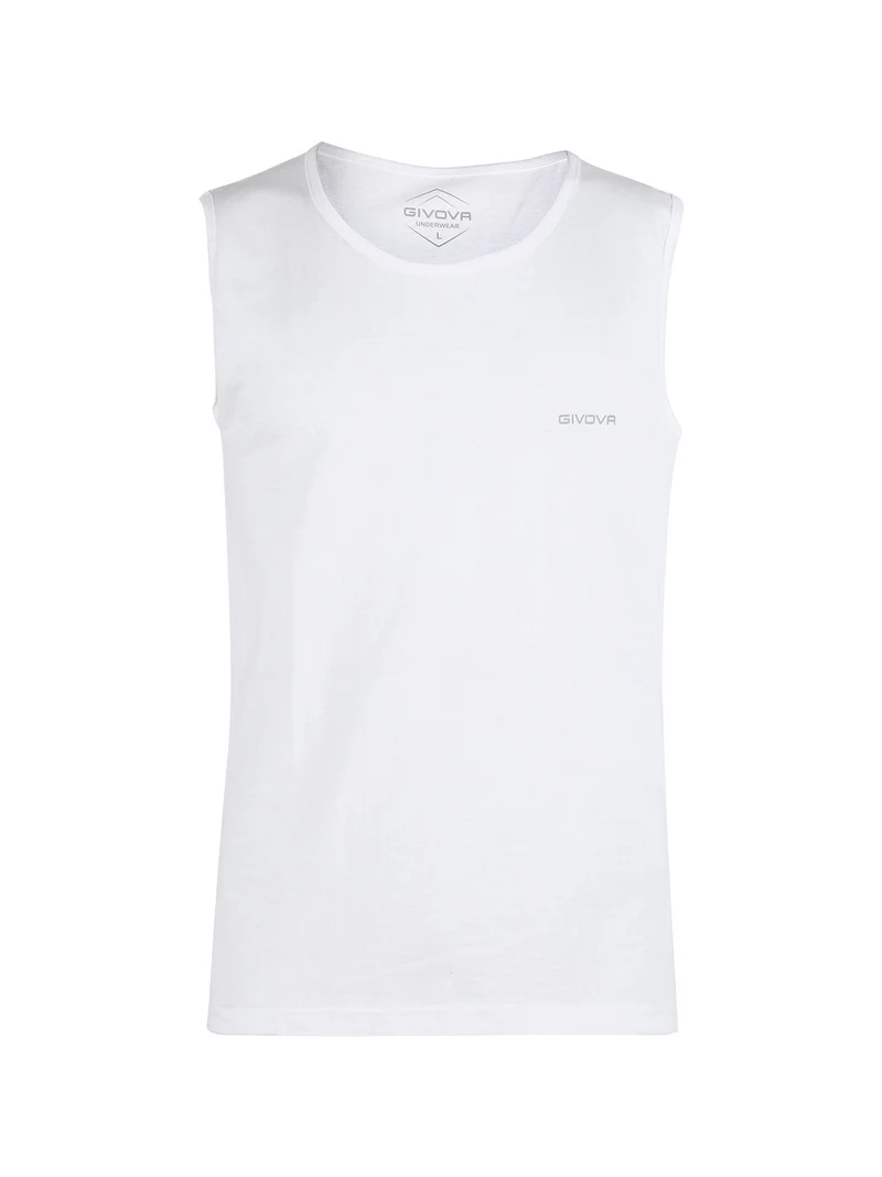 Canotta uomo in cotone - bianco