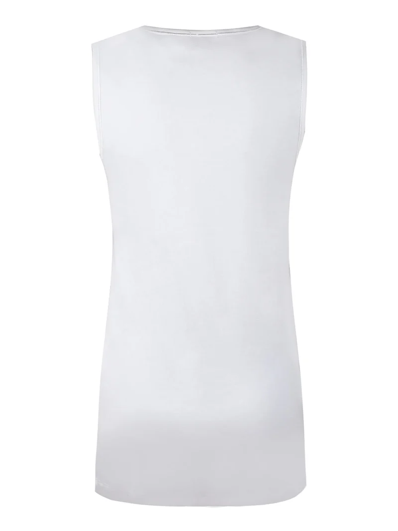 Canotta intima termica da donna spalla larga - bianco