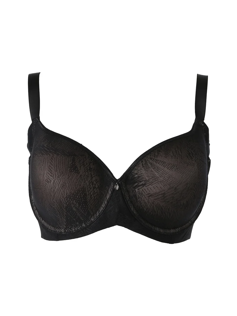 OD14 Reggiseno con coppe imbottite e ferretto COPPA E - nero