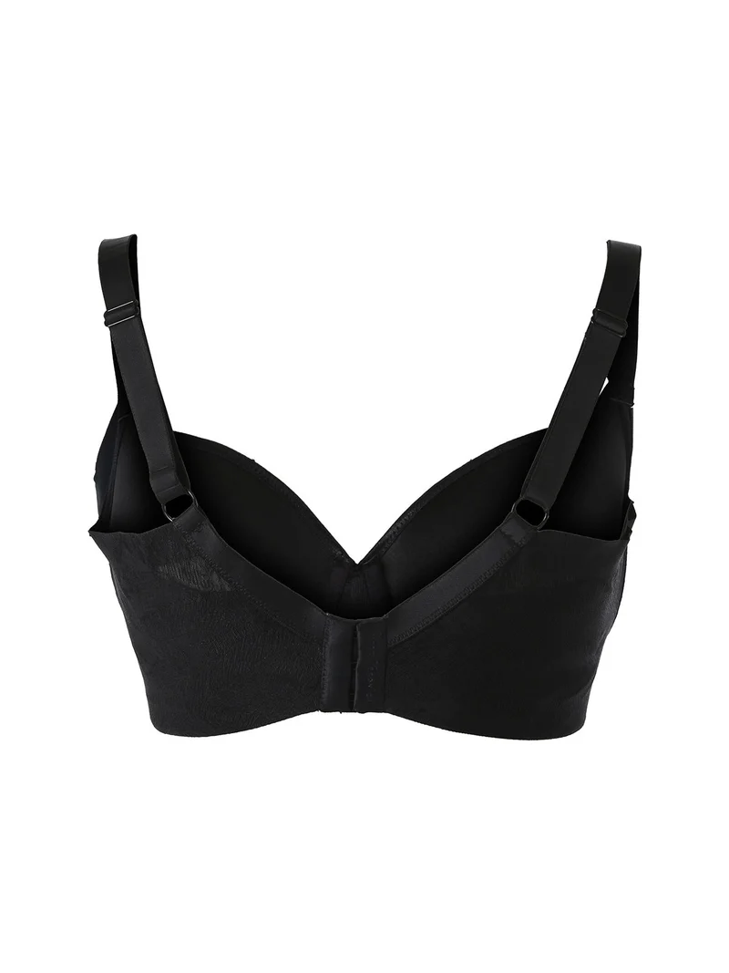 OD14 Reggiseno con coppe imbottite e ferretto COPPA E - nero