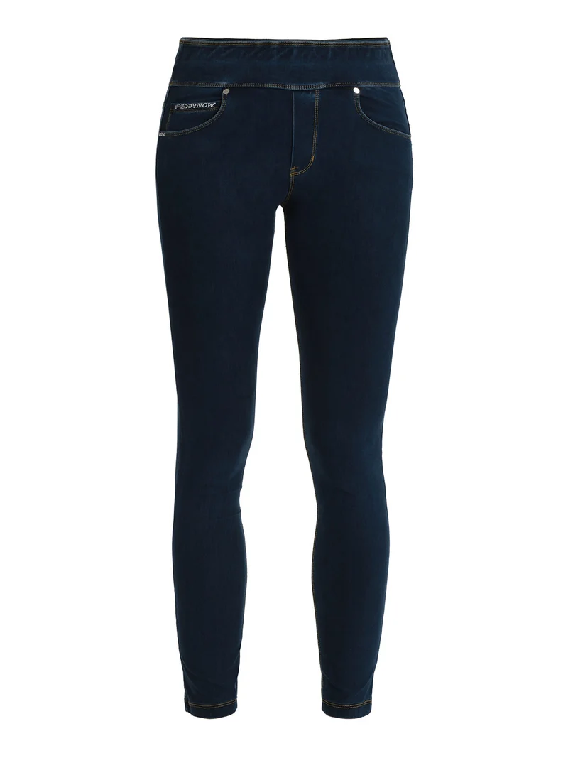 Jeggings donna con vita risvoltabile - jeans