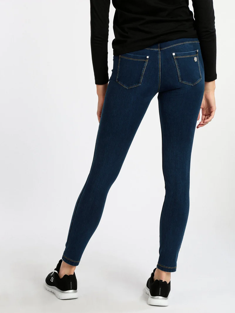 Jeggings donna con vita risvoltabile - jeans