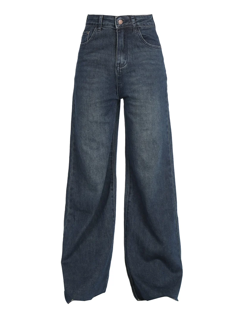 Jeans donna a vita alta con finale a zampa - jeans