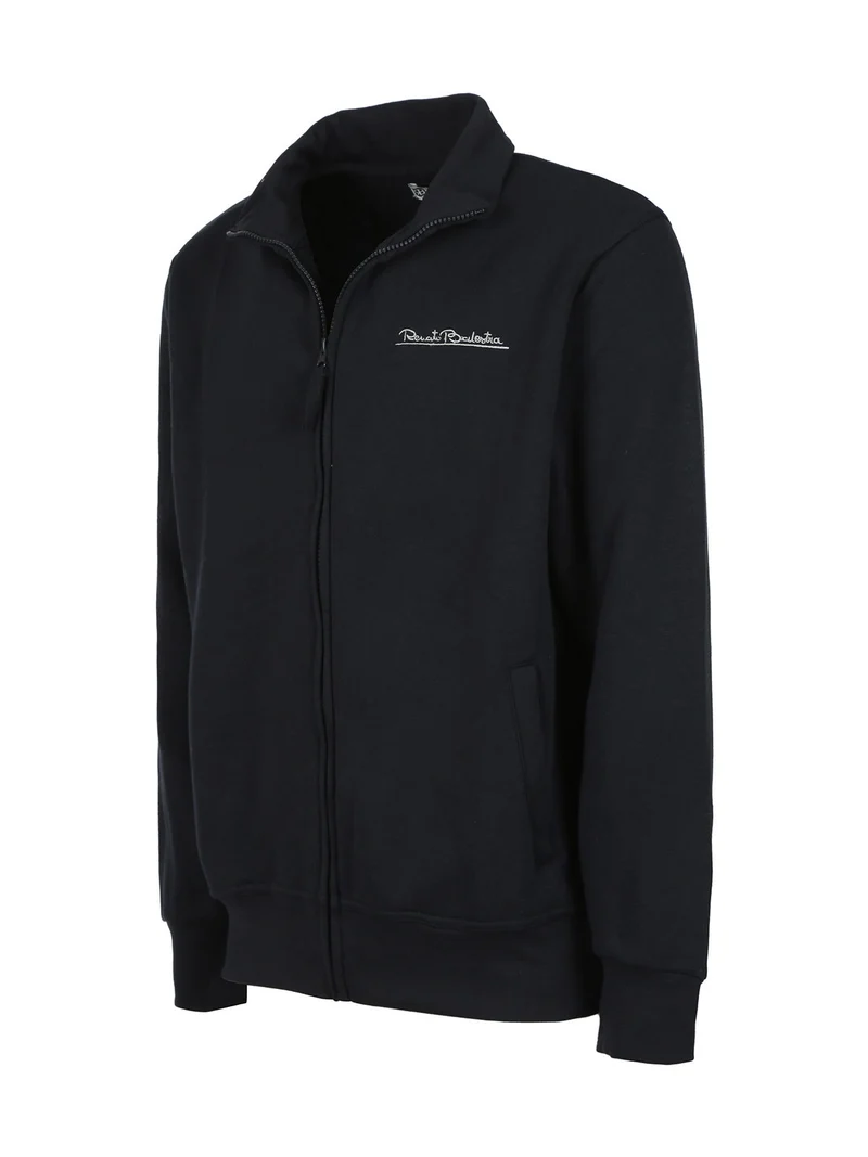 Felpa uomo con zip - blu scuro