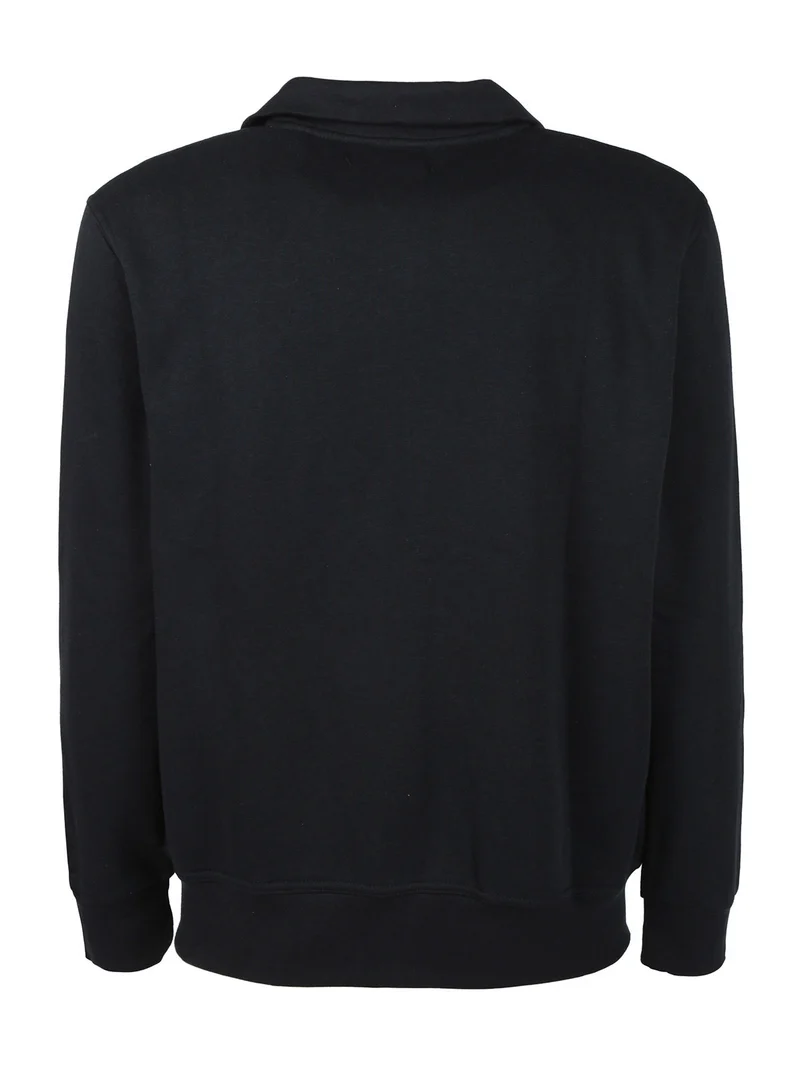 Felpa uomo con zip - blu scuro