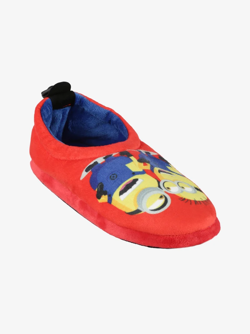 Pantofole Minions da bambino chiuse - rosso