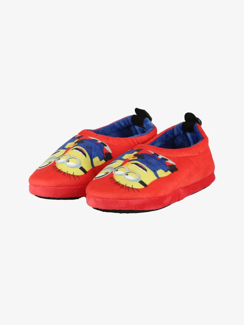 Pantofole Minions da bambino chiuse - rosso