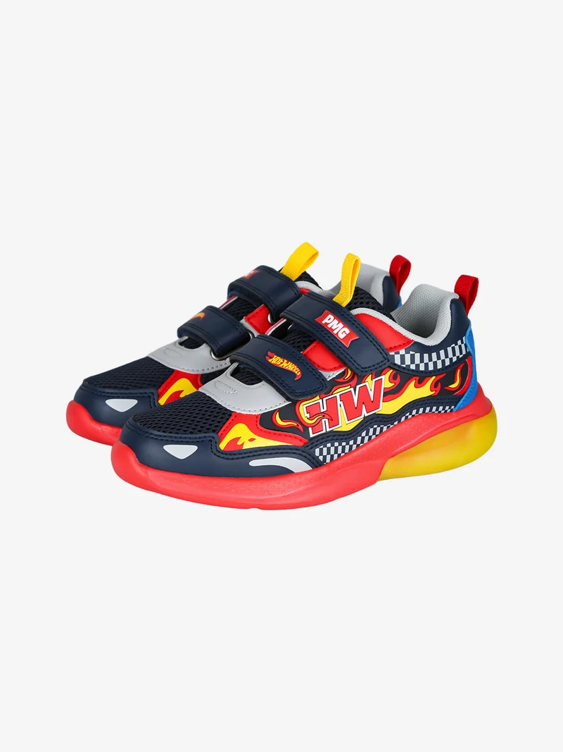 Sneakers da bambino con luci e strappi - blu scuro