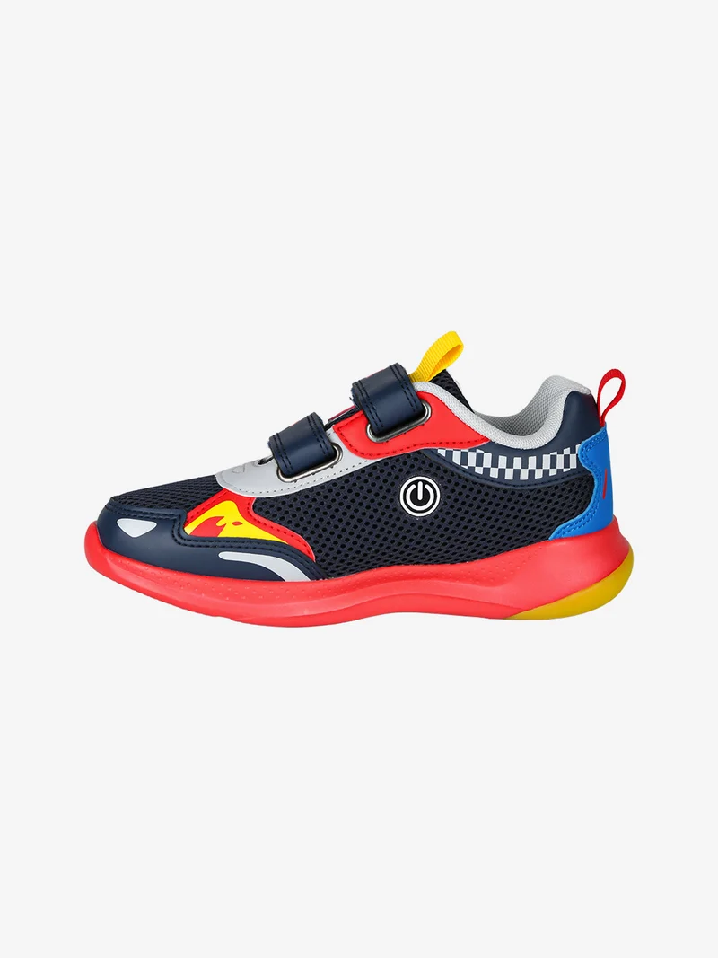 Sneakers da bambino con luci e strappi - blu scuro