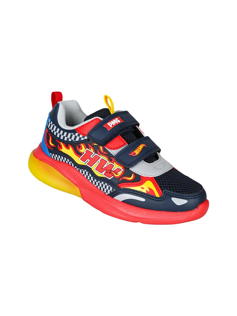 Sneakers da bambino con luci e strappi - blu scuro