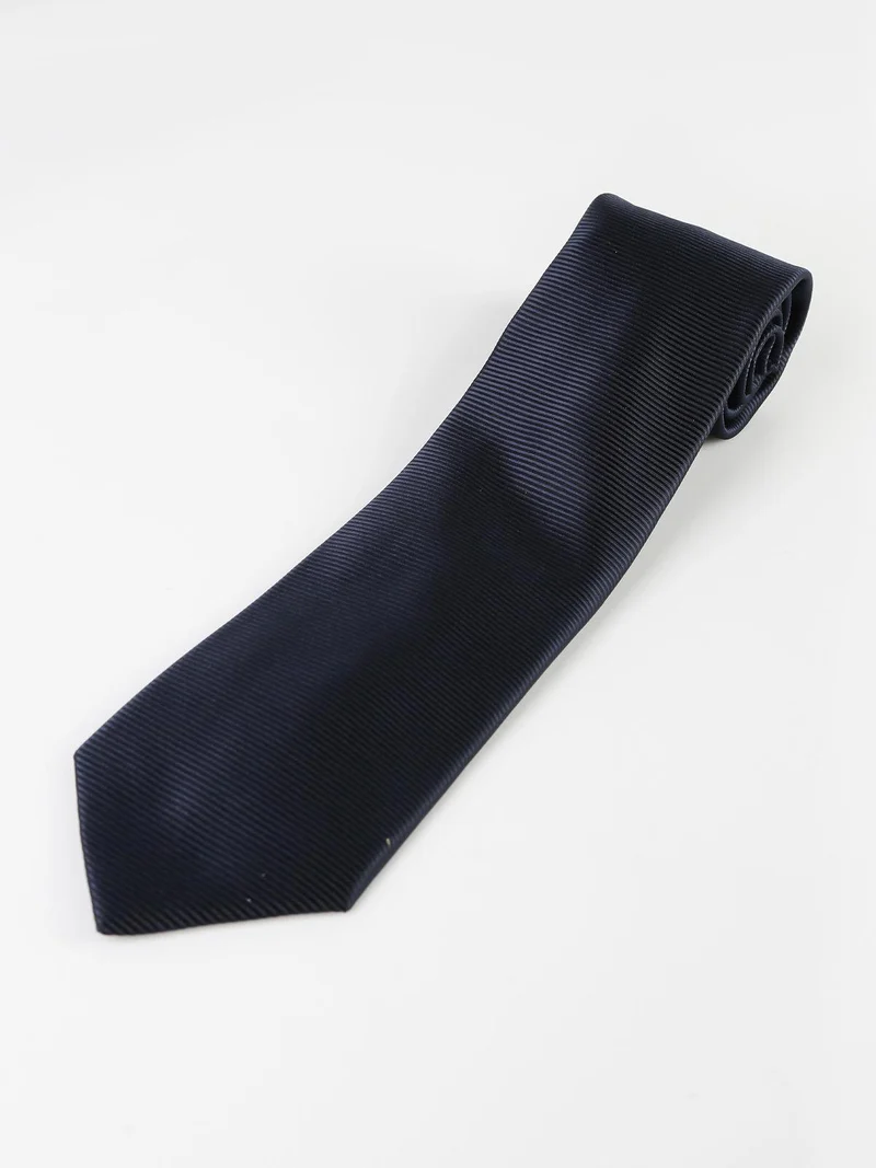 Cravatta classica uomo a righe - blu scuro