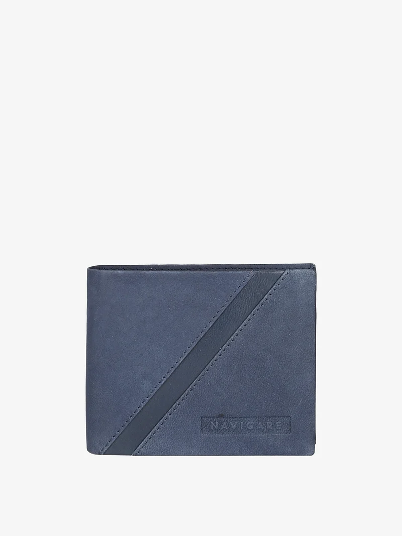 Portafoglio in pelle da uomo - blu