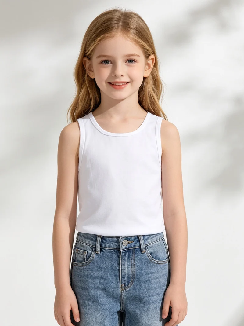 Canotta intima da bambina - bianco