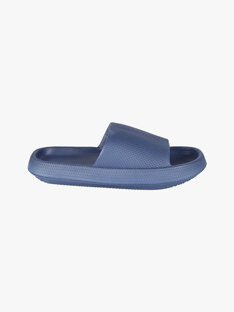 Ciabatte uomo in gomma con suola rialzata - blu scuro