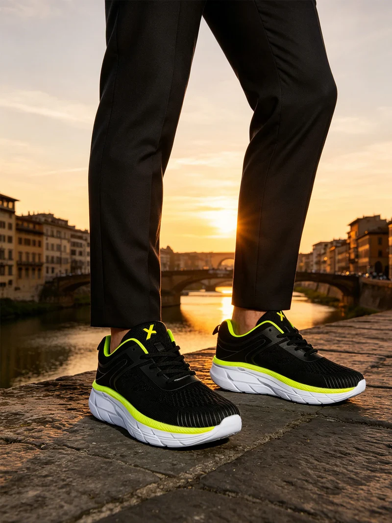 Sneakers sportive da uomo in tessuto - mela