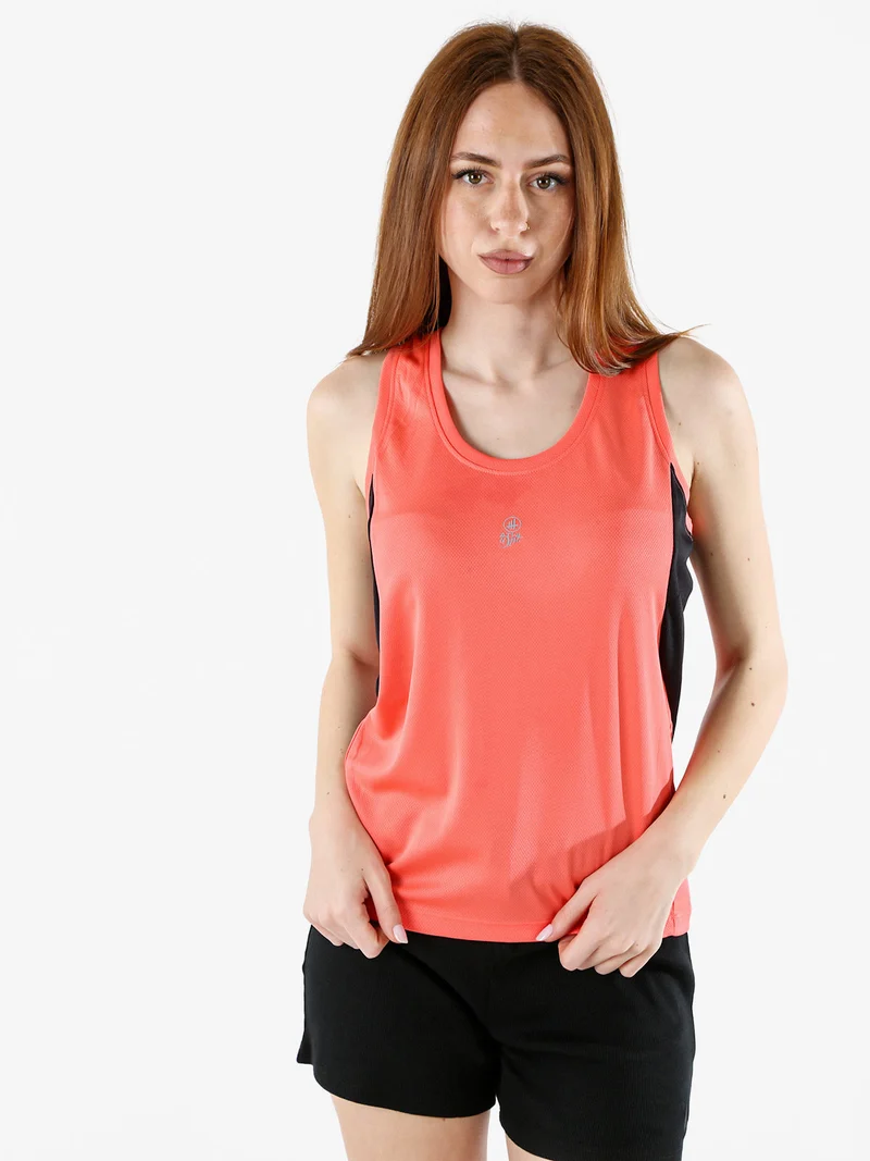 Canotta sportiva da donna traspirante - arancione