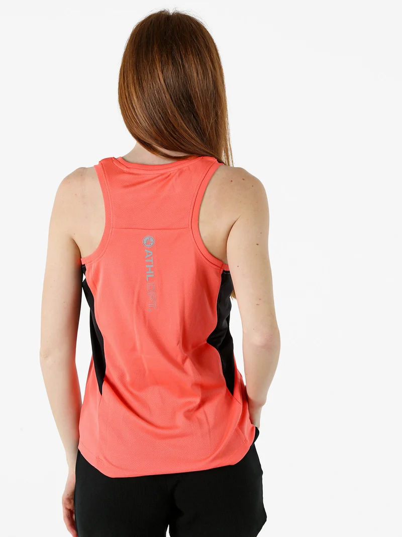Canotta sportiva da donna traspirante - arancione