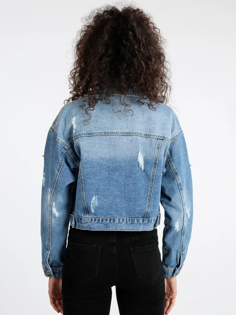 Giacca in jeans da donna oversize - jeans