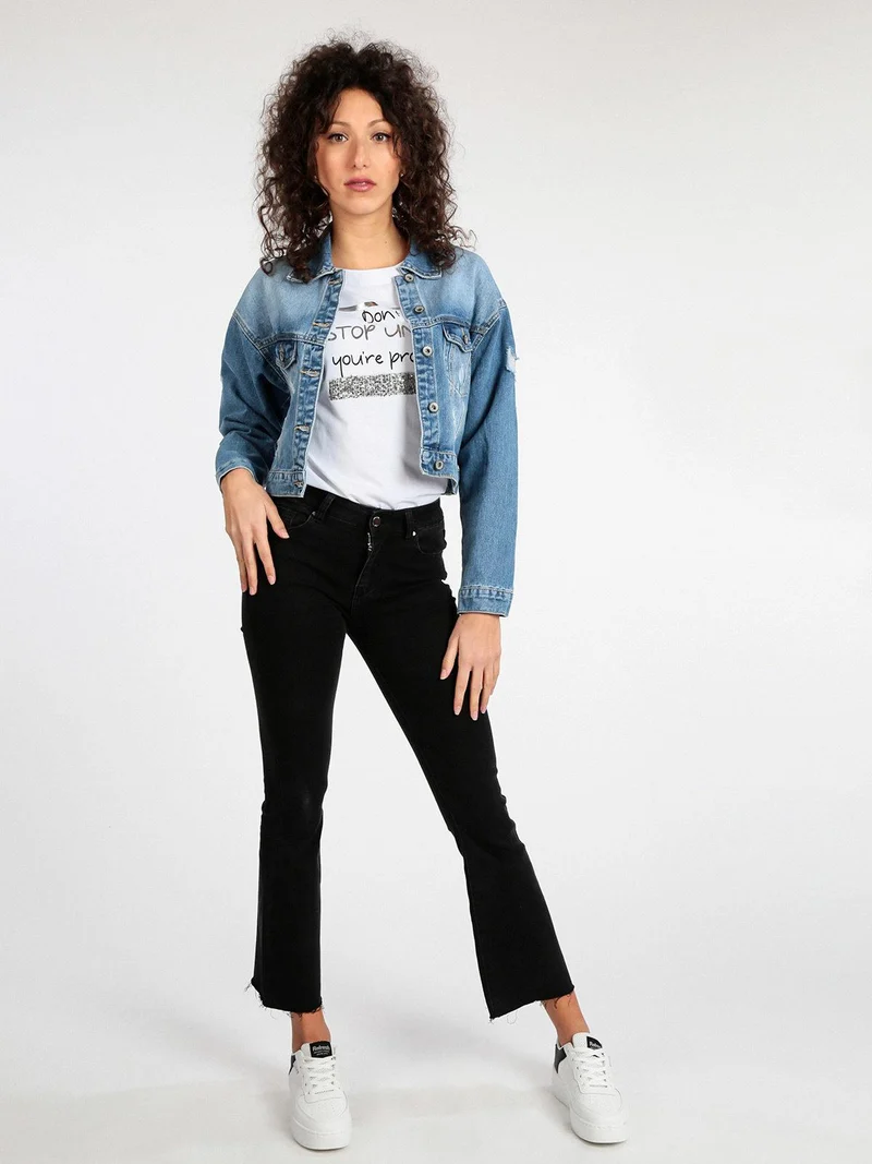 Giacca in jeans da donna oversize - jeans
