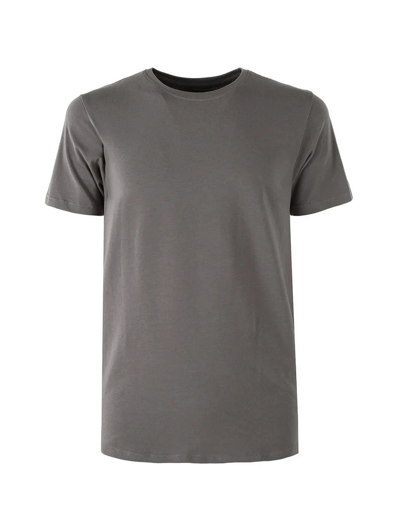 T-shirt intima da uomo in cotone bielastico - antracite