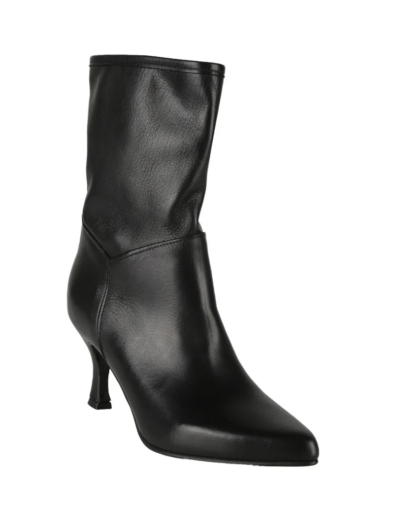 Tronchetti in pelle da donna - nero