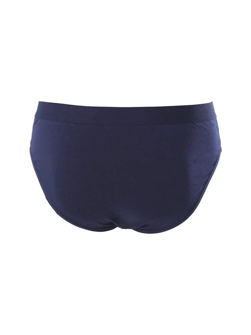 Slip da uomo in cotone elasticizzato - blu scuro