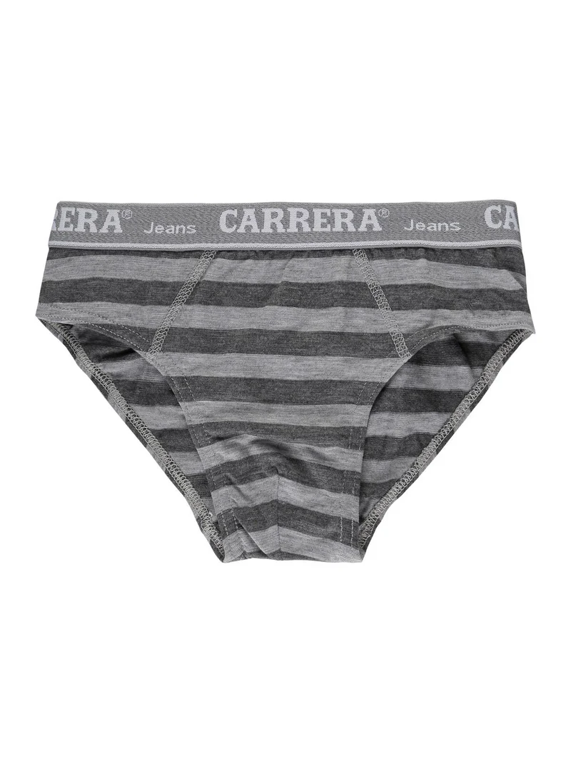 Slip a righe in cotone - grigio