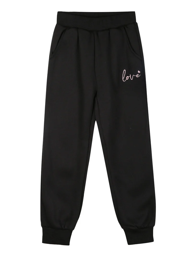 Completo tuta da bambina maculata 3 pezzi con cappuccio e zip - rosa