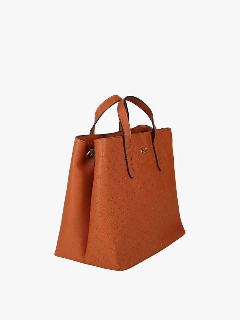 Borsa rigida da donna con stampe - arancione