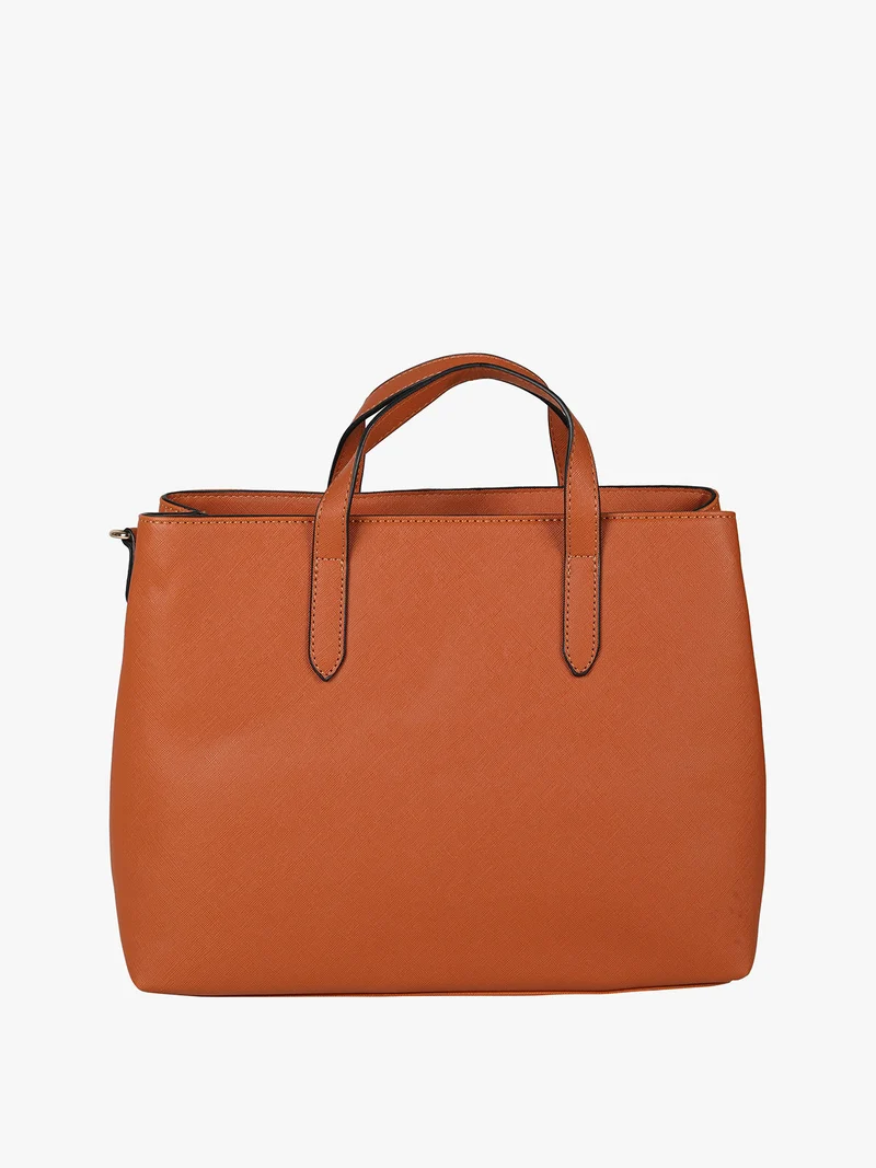 Borsa rigida da donna con stampe - arancione