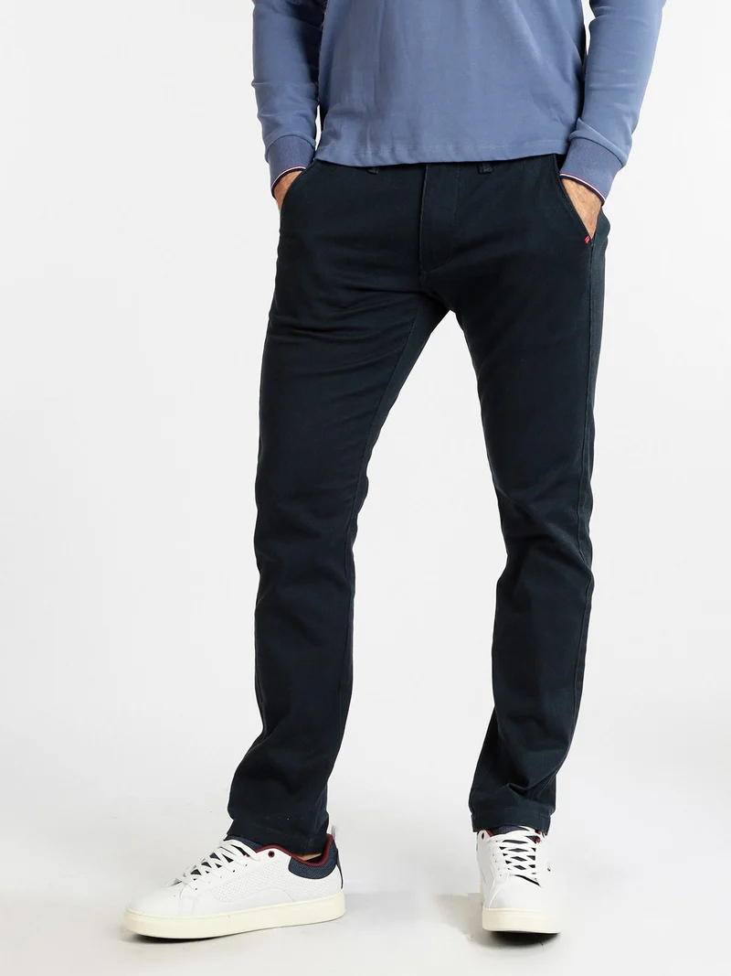 Pantaloni casual da uomo - blu