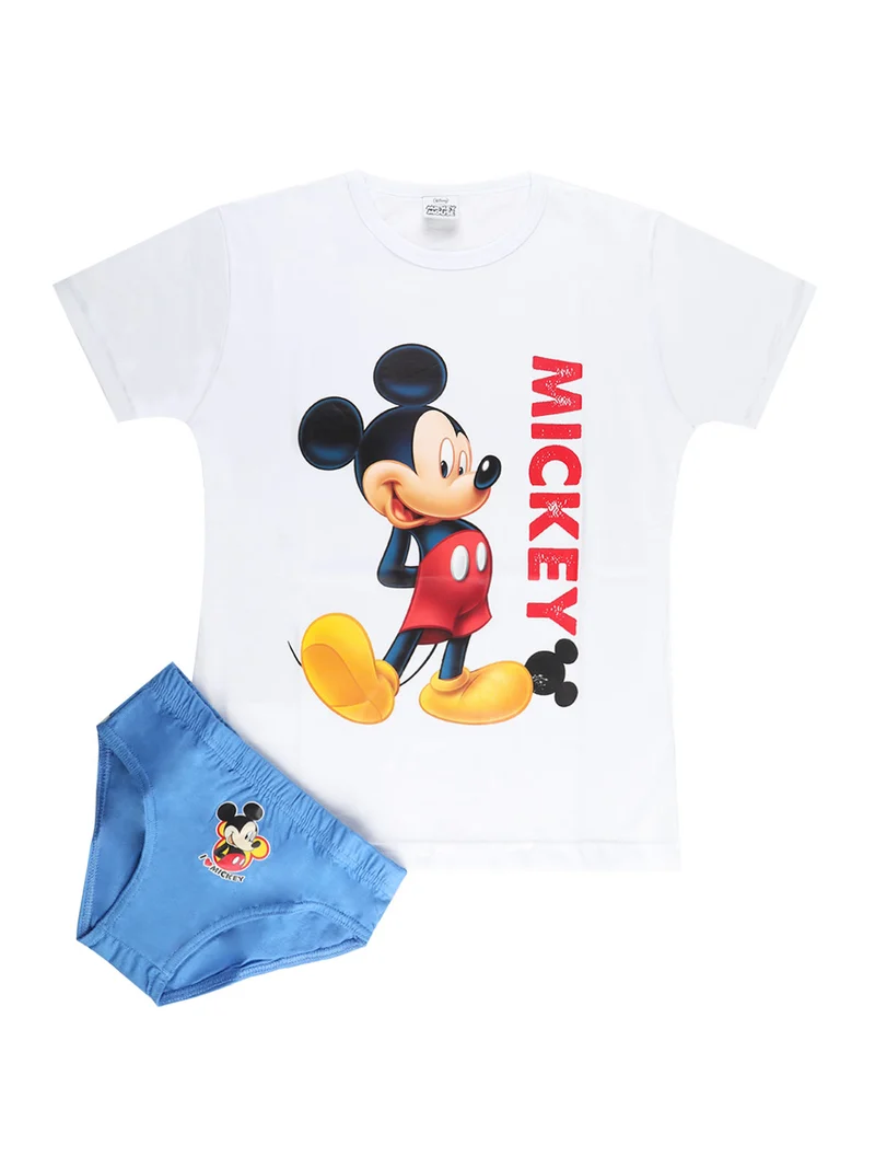 MICKEY MOUSE Completo intimo bambino 2 pezzi - bianco