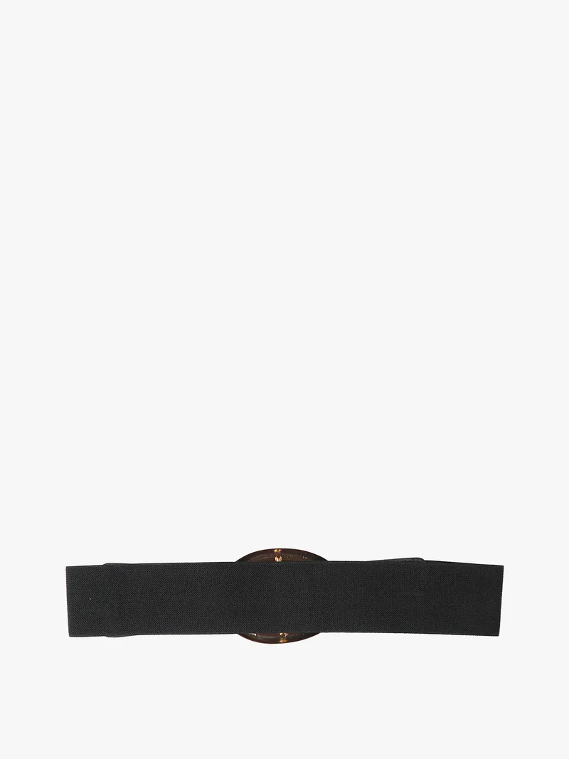 Cintura stringivita da donna con fibbia - nero