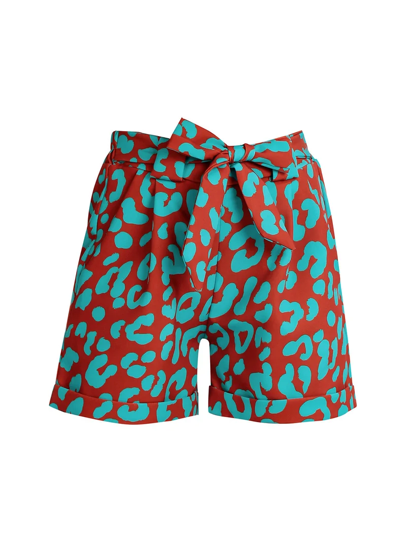 Short donna a fantasia - arancione