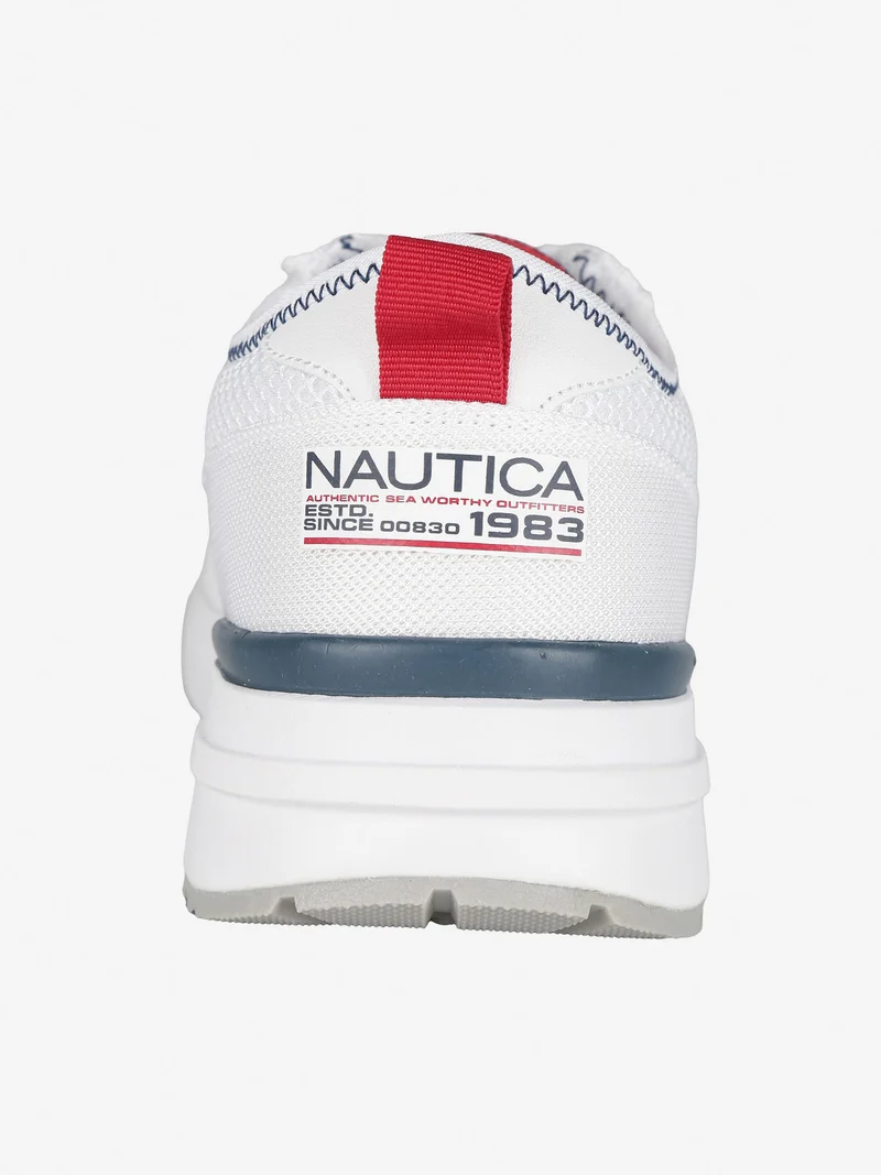 Sneakers casual da uomo in tessuto - bianco