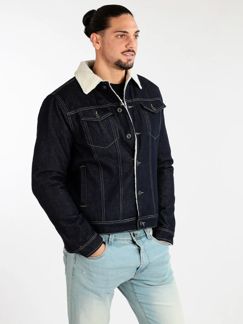 Giacca di jeans da uomo imbottita - jeans